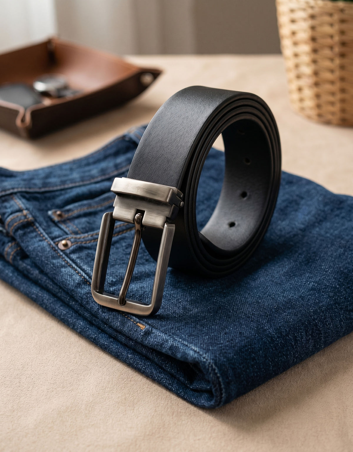 Black Leather Belt