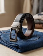 Classic Black Leather Belt