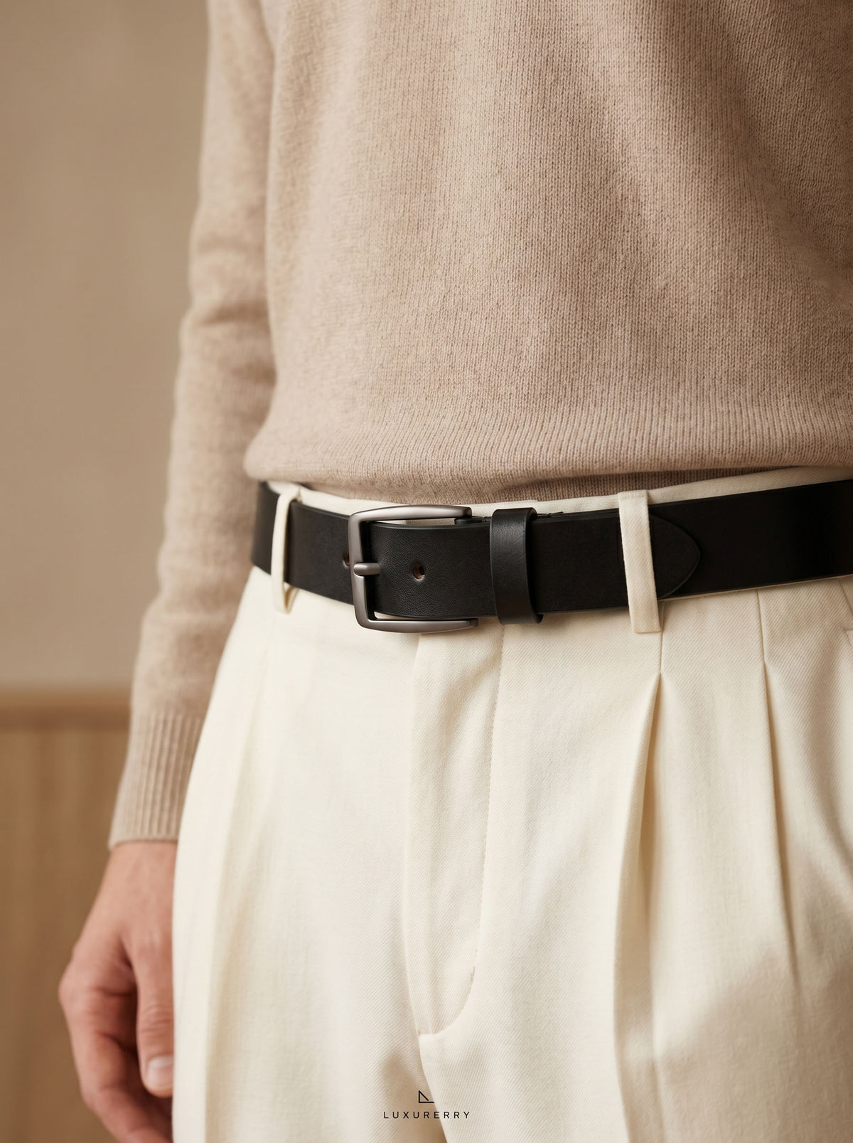 Calssic Black Leather Belt
