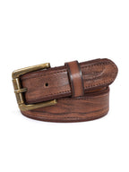 Vintage Distressed Brown Leather Belt
