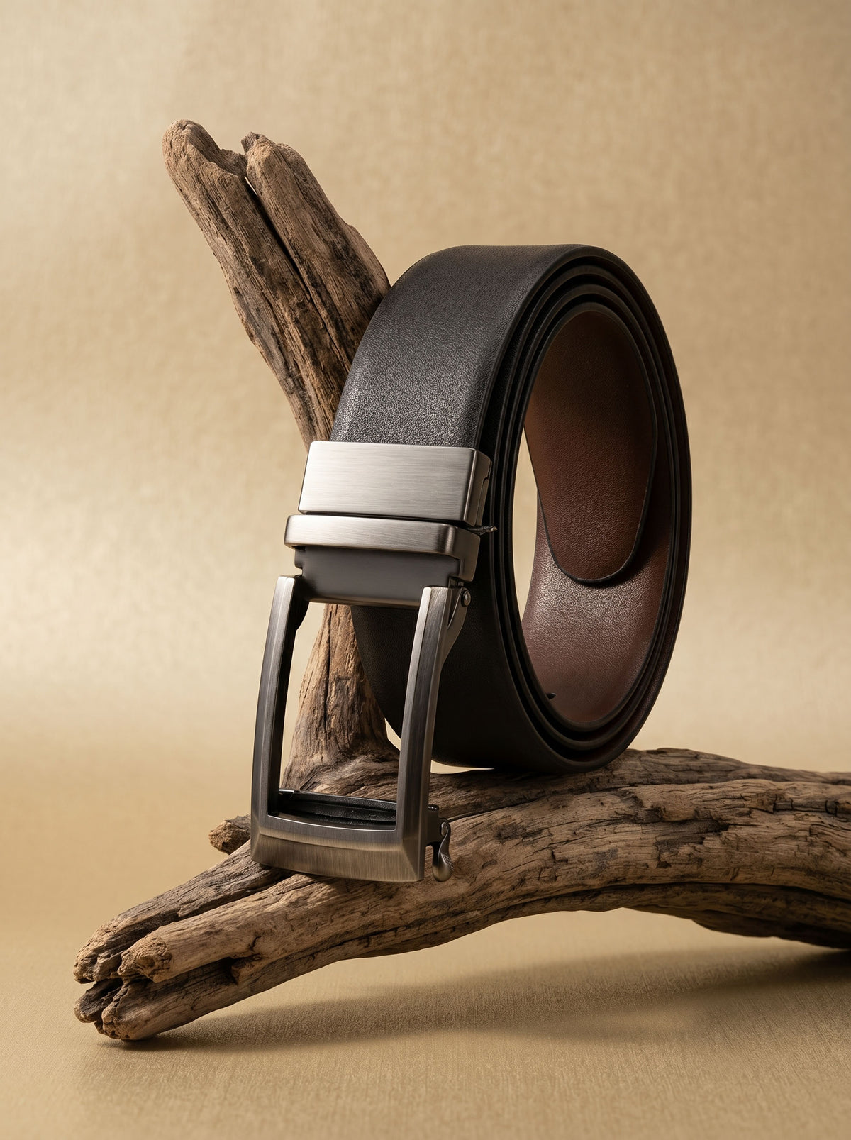 Classic Black Leather Belt