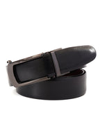 Premium Men's Black Leather Belt